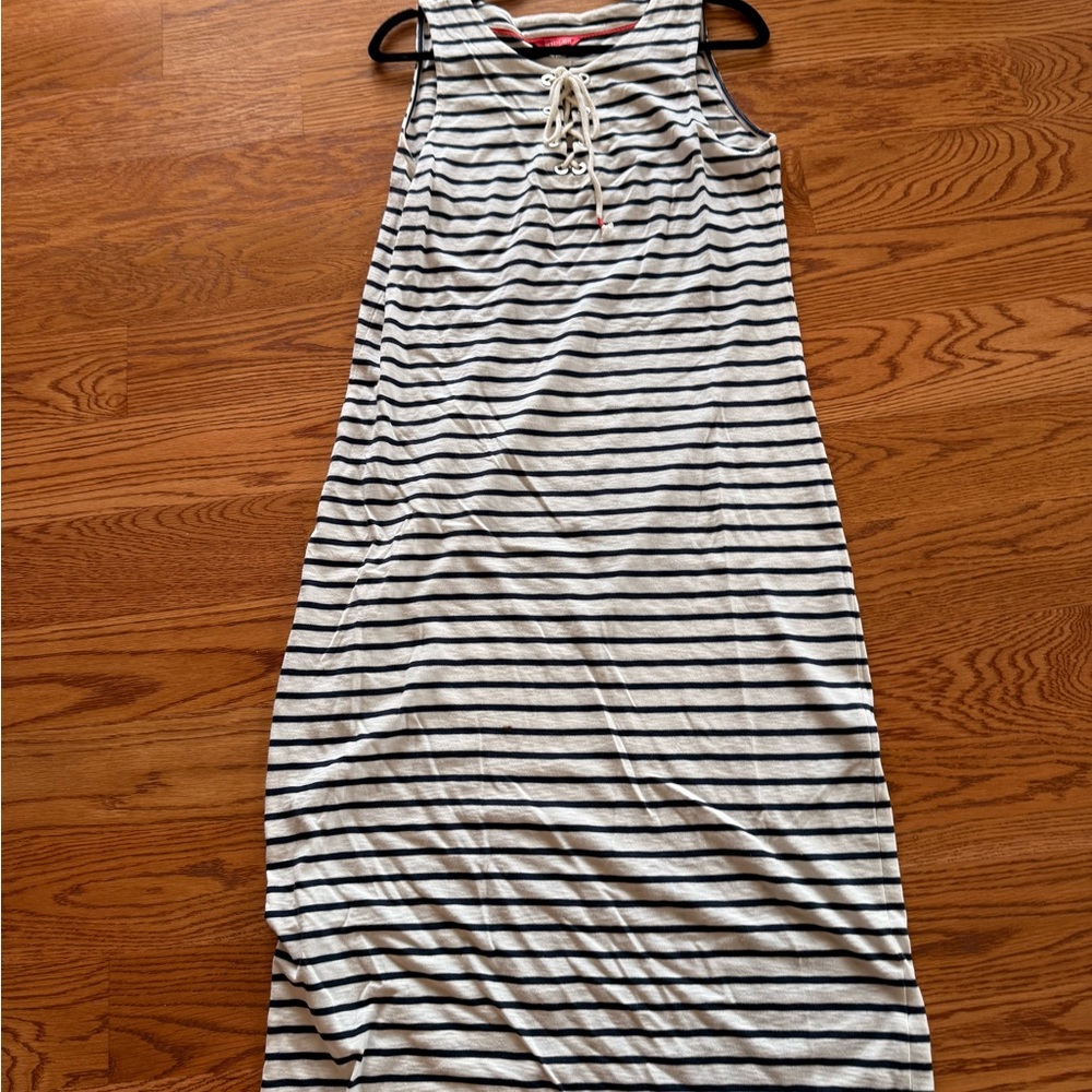 Joules. Striped Lace-Up Top